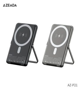 Azeada Power Bank AZ-P21 5000mAh Wireless 15W Renkli